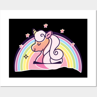 Unicorn and Rainbow Posters and Art